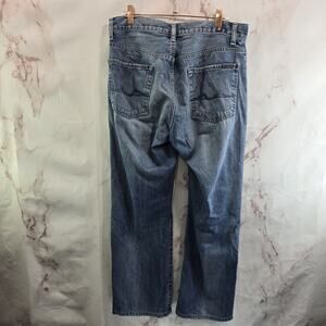 7 For All Mankind Jeans Mens 29 Austyn Denim Stone Wash Baggy Straight Crop